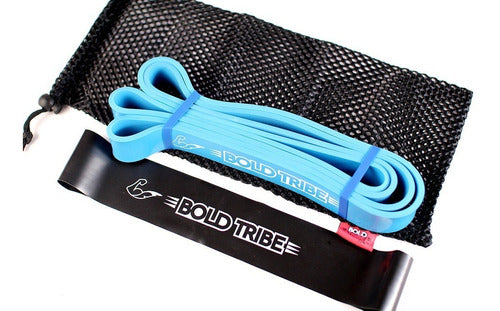 Set 2 Ligas Bandas Resistencias Crossfit Azul Light #3