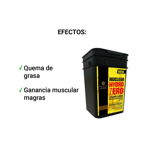 Nuclear Hydro Zero | Quemador de Grasa + Stenabolic 0 Carbs 171 Servicios