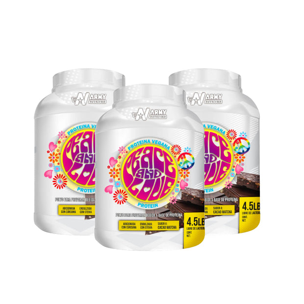 Peace And Love | Proteína Vegana + Curcuma 24g 2kg 58 Servicios