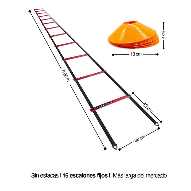 Escalera de Agilidad X-Ladder - Única con 16 Escalones