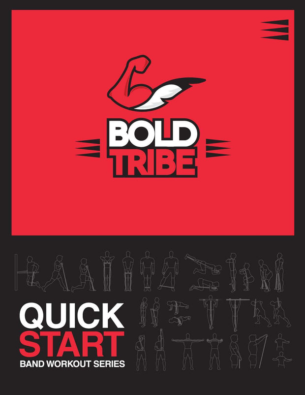 Pack 3 ligas negras #2 de resistencia Bold Tribe con 7 bonos incluidos