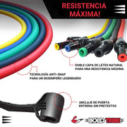 Set 19 Ligas de Resistencia Tubulares + 5 Mini Bandas