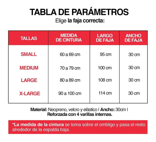 Fajas Deportivas de Doble Compresión de 30cm de Alto