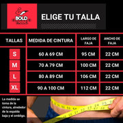 Fajas Deportivas de Doble Compresión de 22cm de Alto